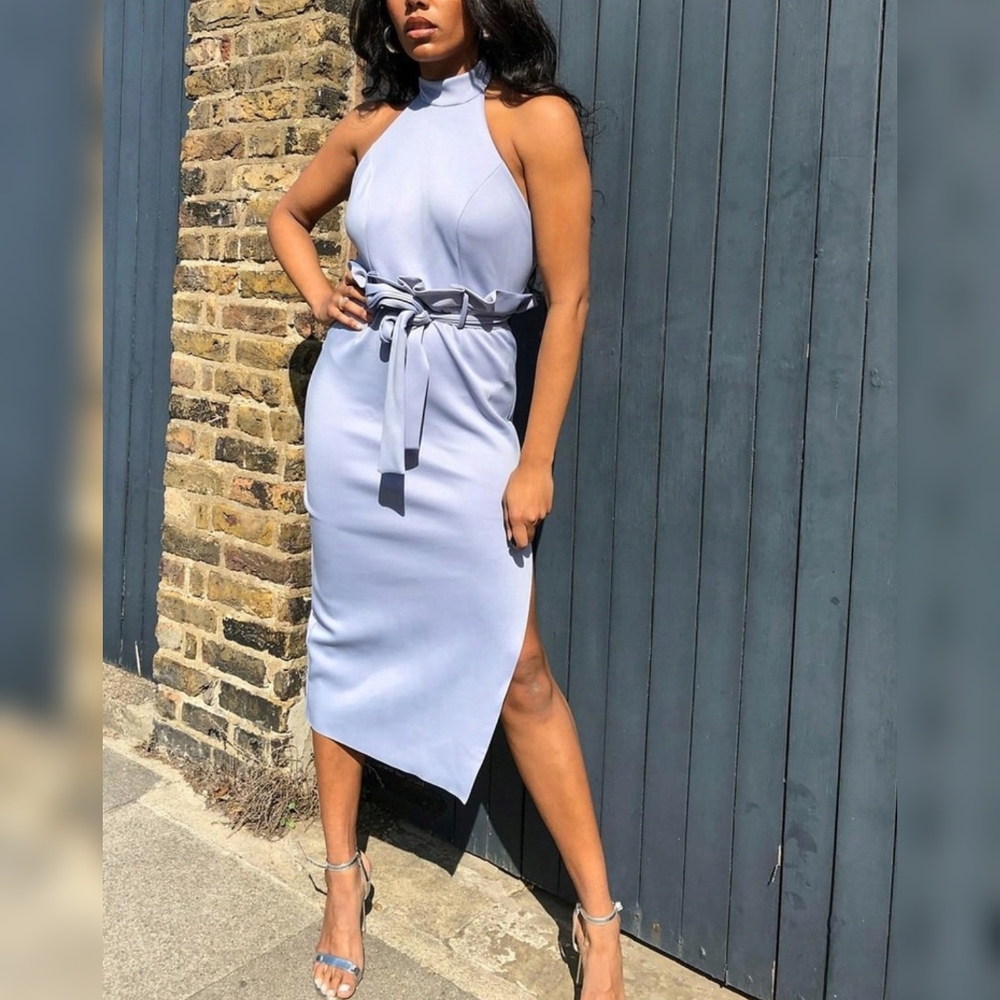 ASOS Asymmetrical Light Blue Dress